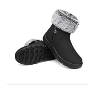 Women's Black Fur-Lined Winter Boots New with tag